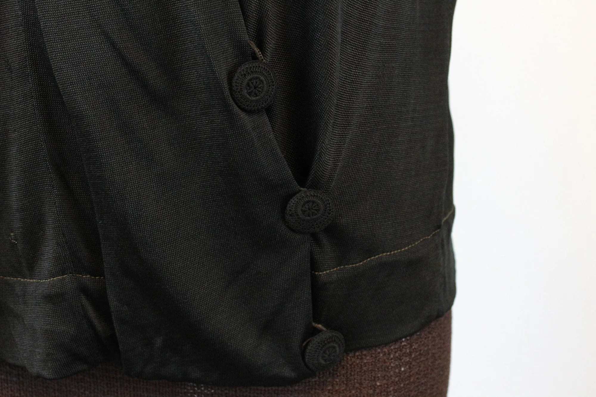 1920s silk CARDIGAN sweater blouse small medium | new winter