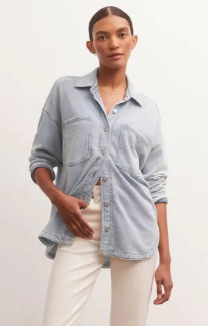 All Day Knit Denim Jacket-Washed Indigo