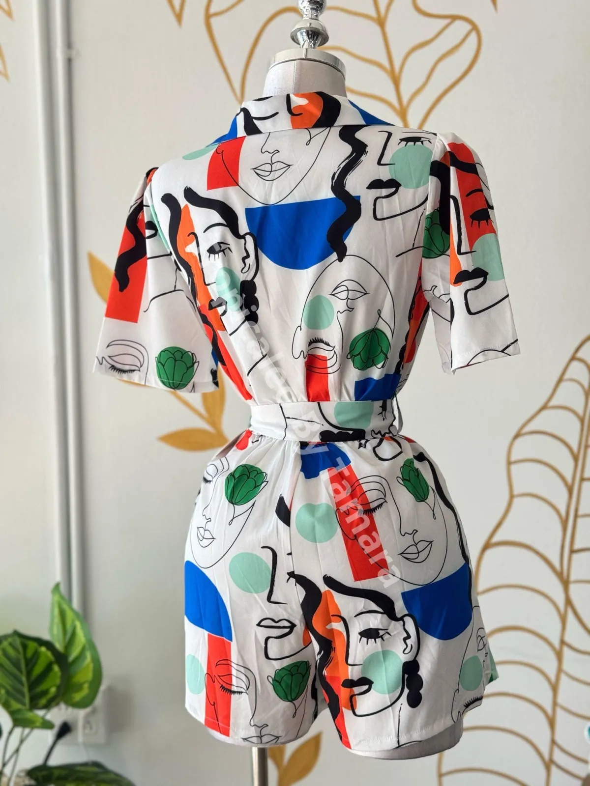 Artsy Faces Romper