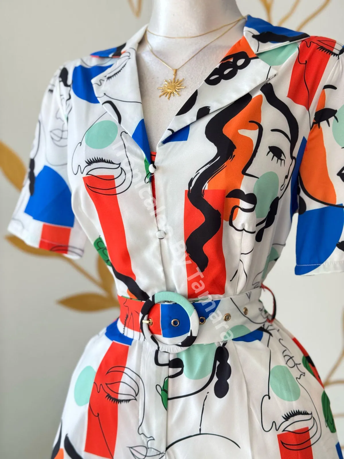 Artsy Faces Romper