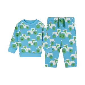 BABY BOY SMILING TRACTORS TRACKSUIT