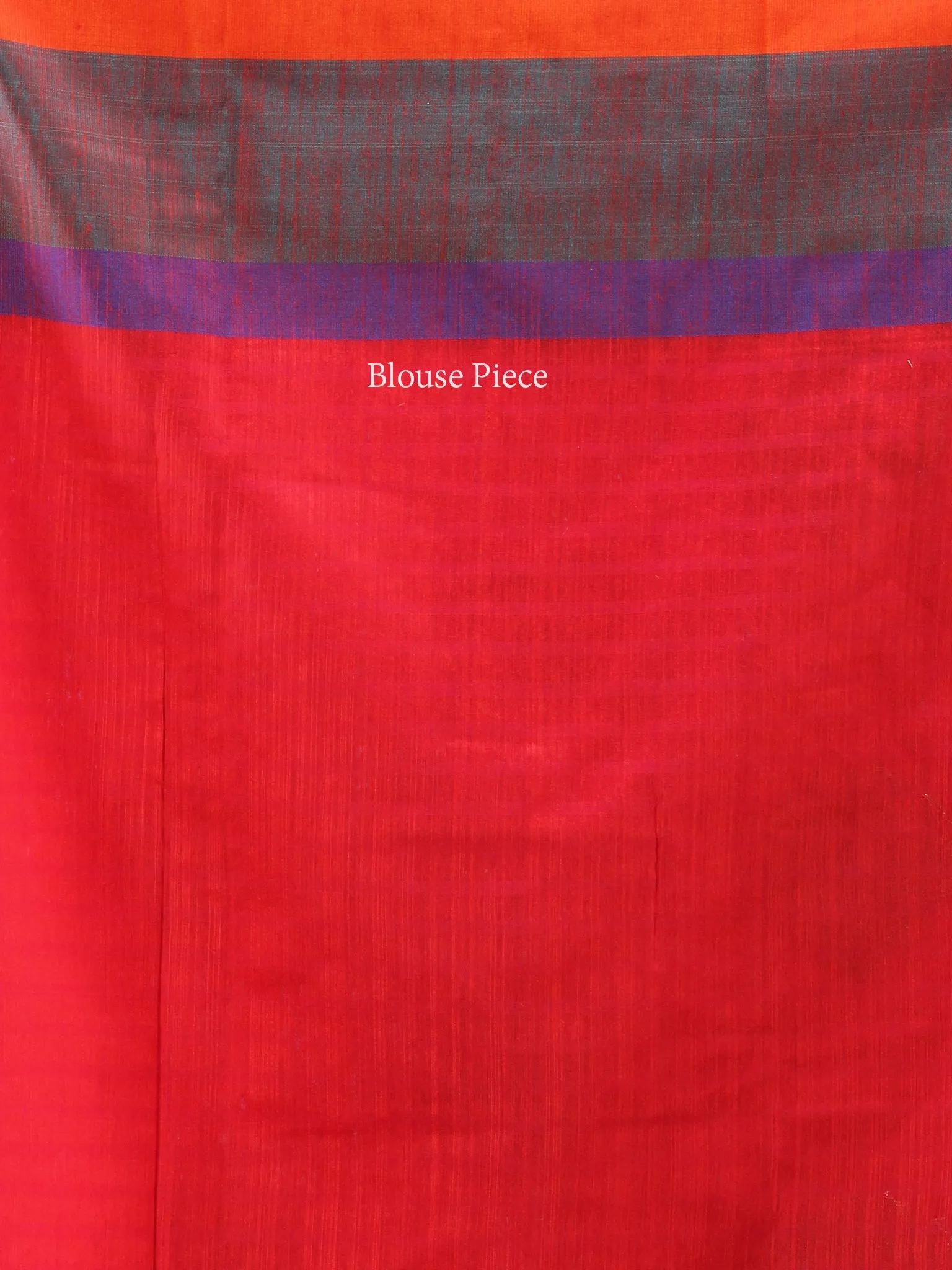 Banarasee Cotton Silk Saree With Zari Work - Coral Red Gold & Purple - S031704406