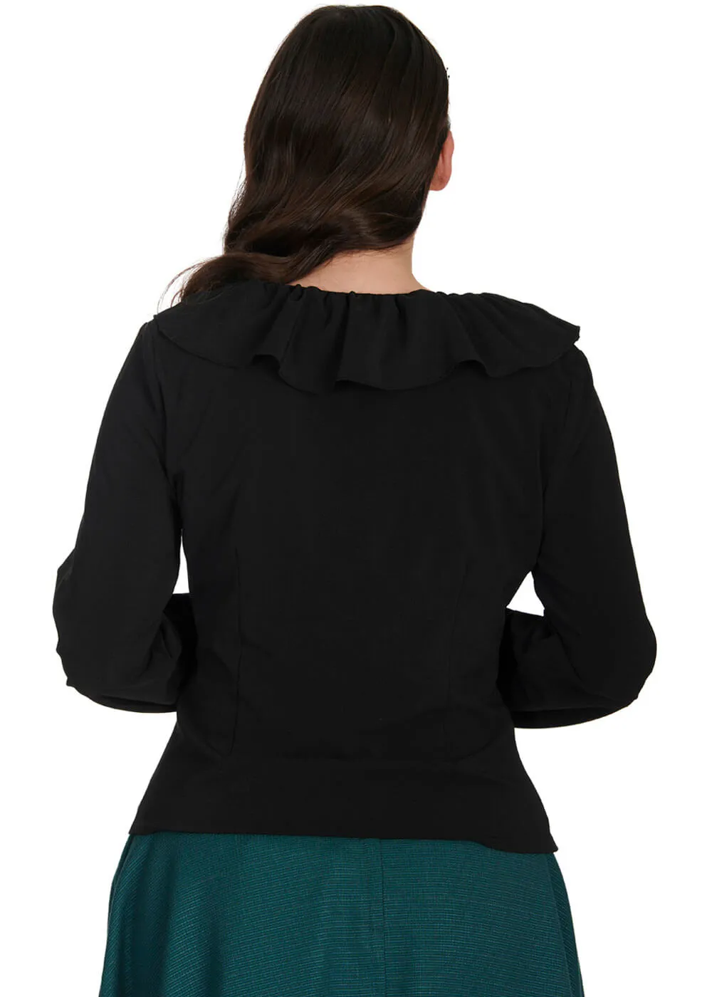 Banned Feeling Frilly Blouse Black