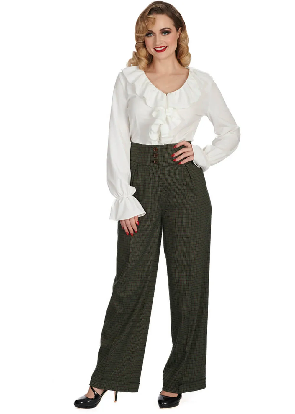 Banned Feeling Frilly Blouse Off White