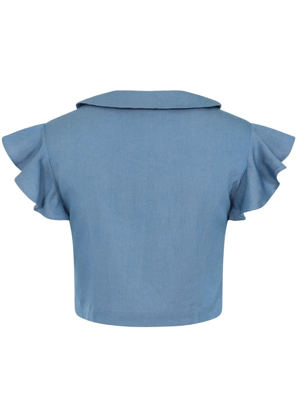 Banned Joanne Denim Blouse Blue