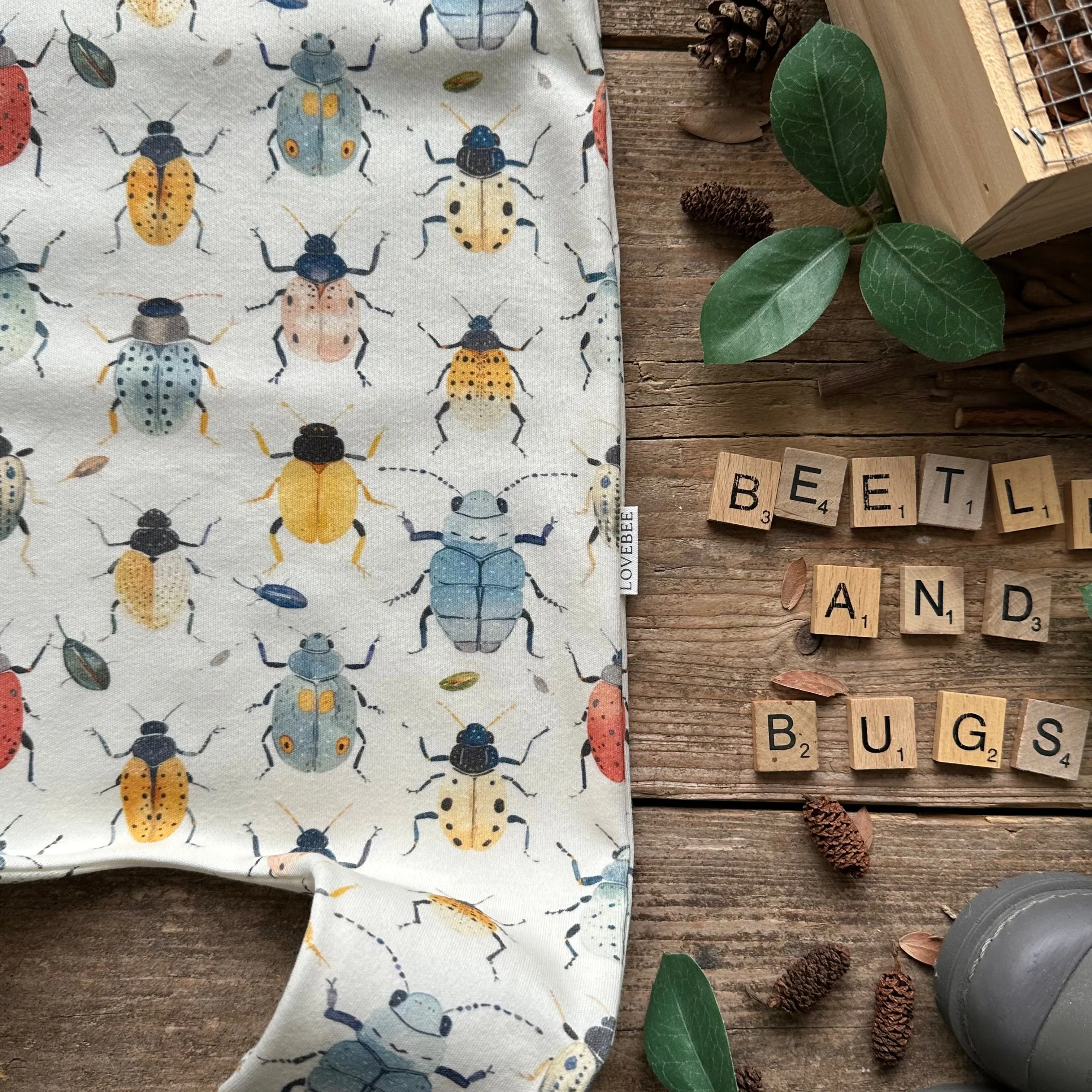 Beetles   Bugs Footed Romper