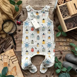 Beetles   Bugs Footed Romper