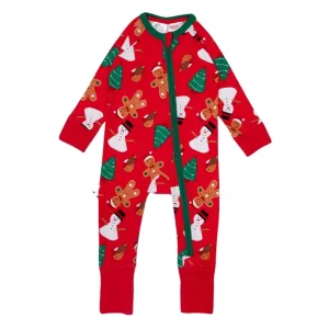 BLADE & ROSE Snowman Christmas - Zip-Up Romper