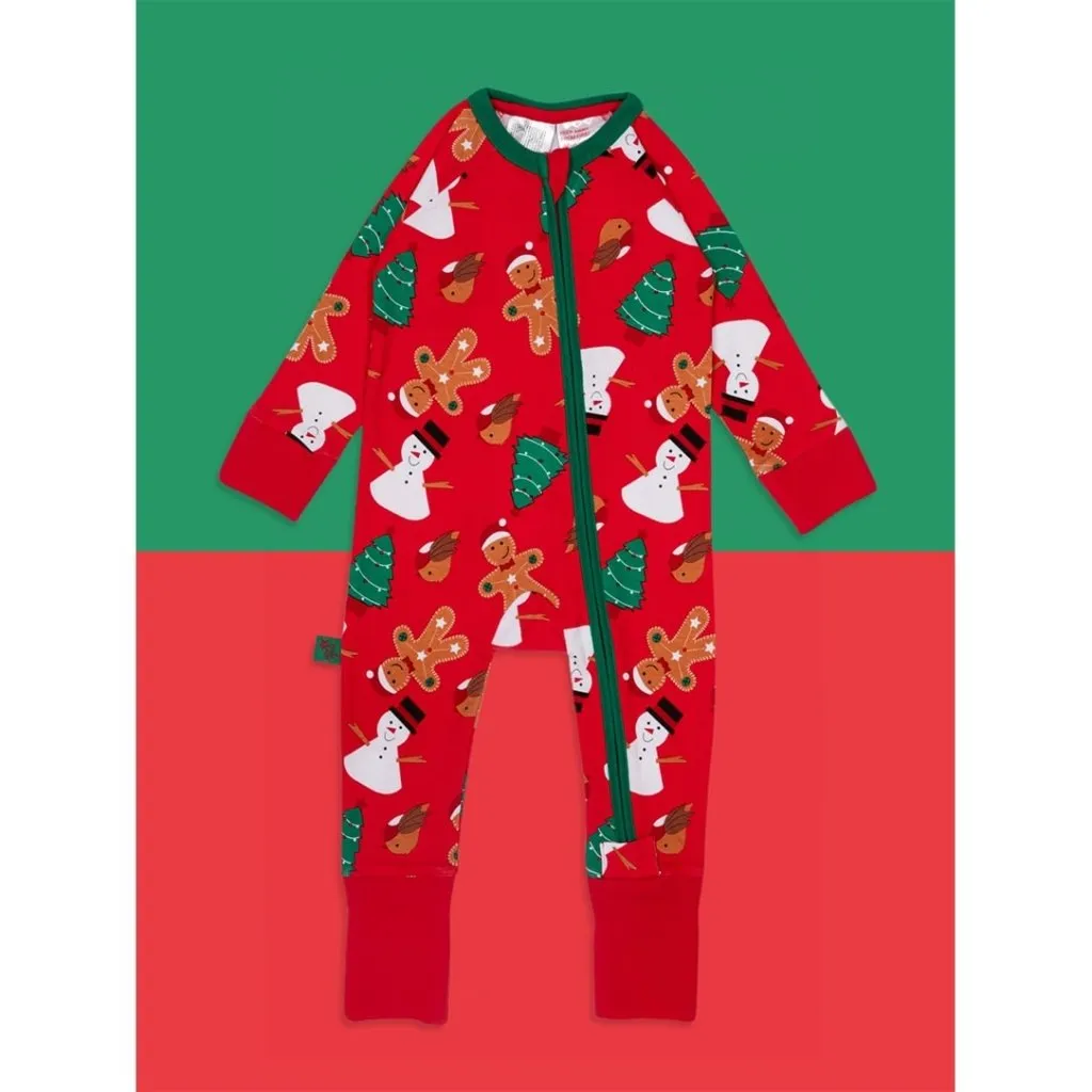 BLADE & ROSE Snowman Christmas - Zip-Up Romper