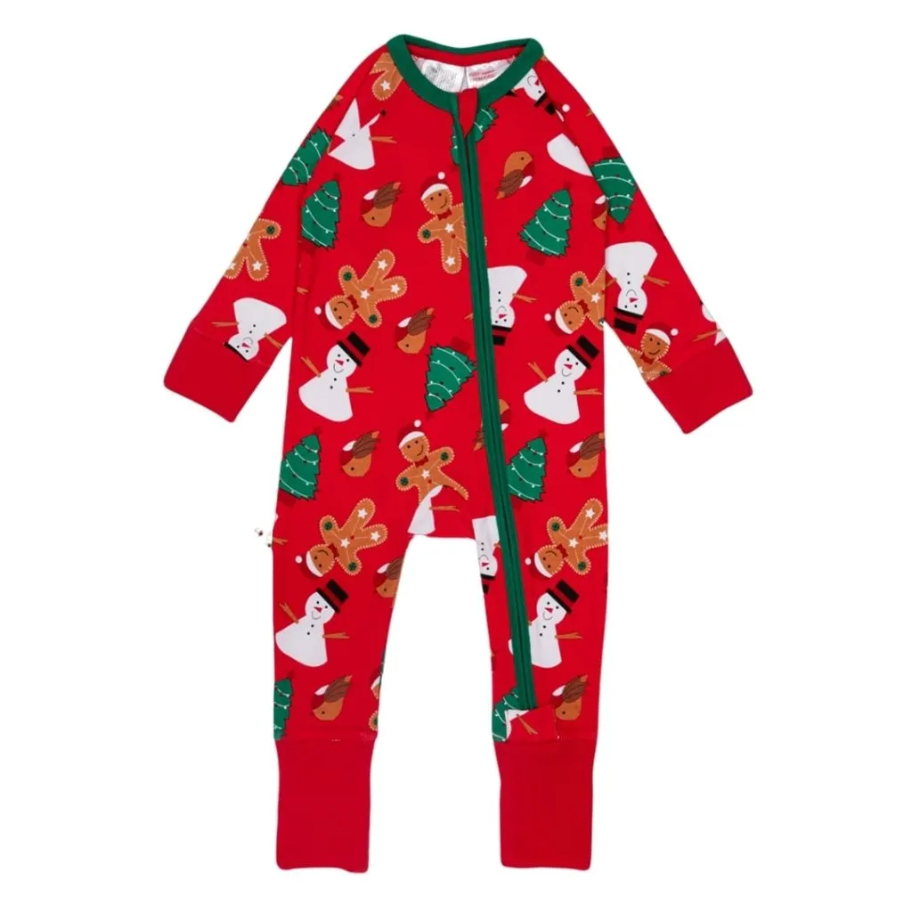 BLADE & ROSE Snowman Christmas - Zip-Up Romper