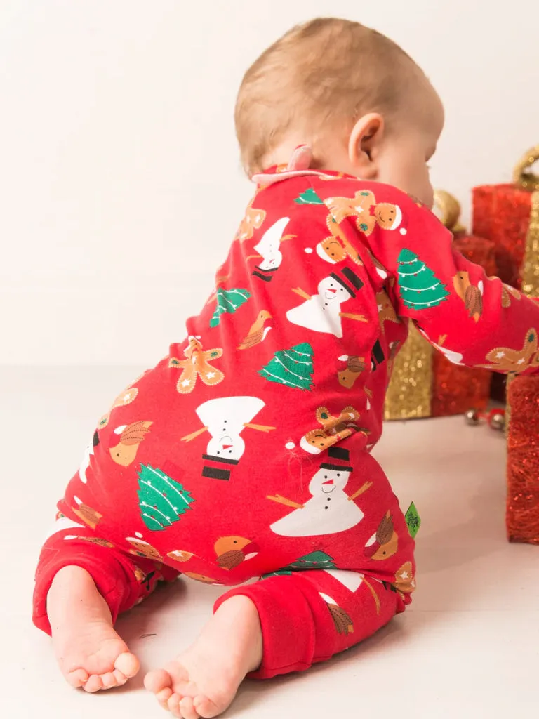 BLADE & ROSE Snowman Christmas - Zip-Up Romper