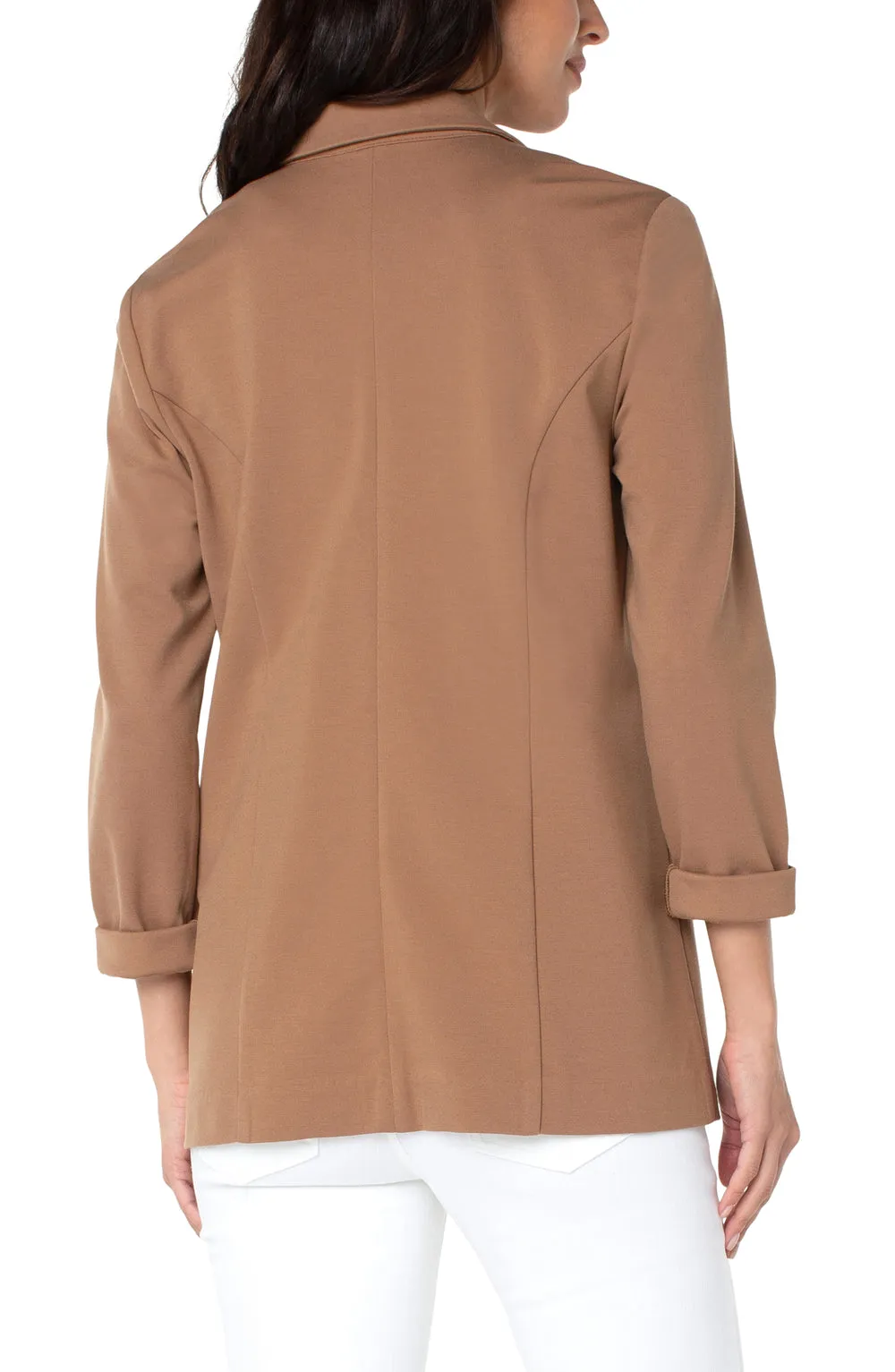 Boyfriend Blazer with Princess Darts - Maple