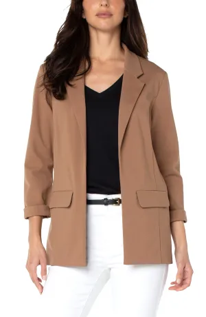 Boyfriend Blazer with Princess Darts - Maple