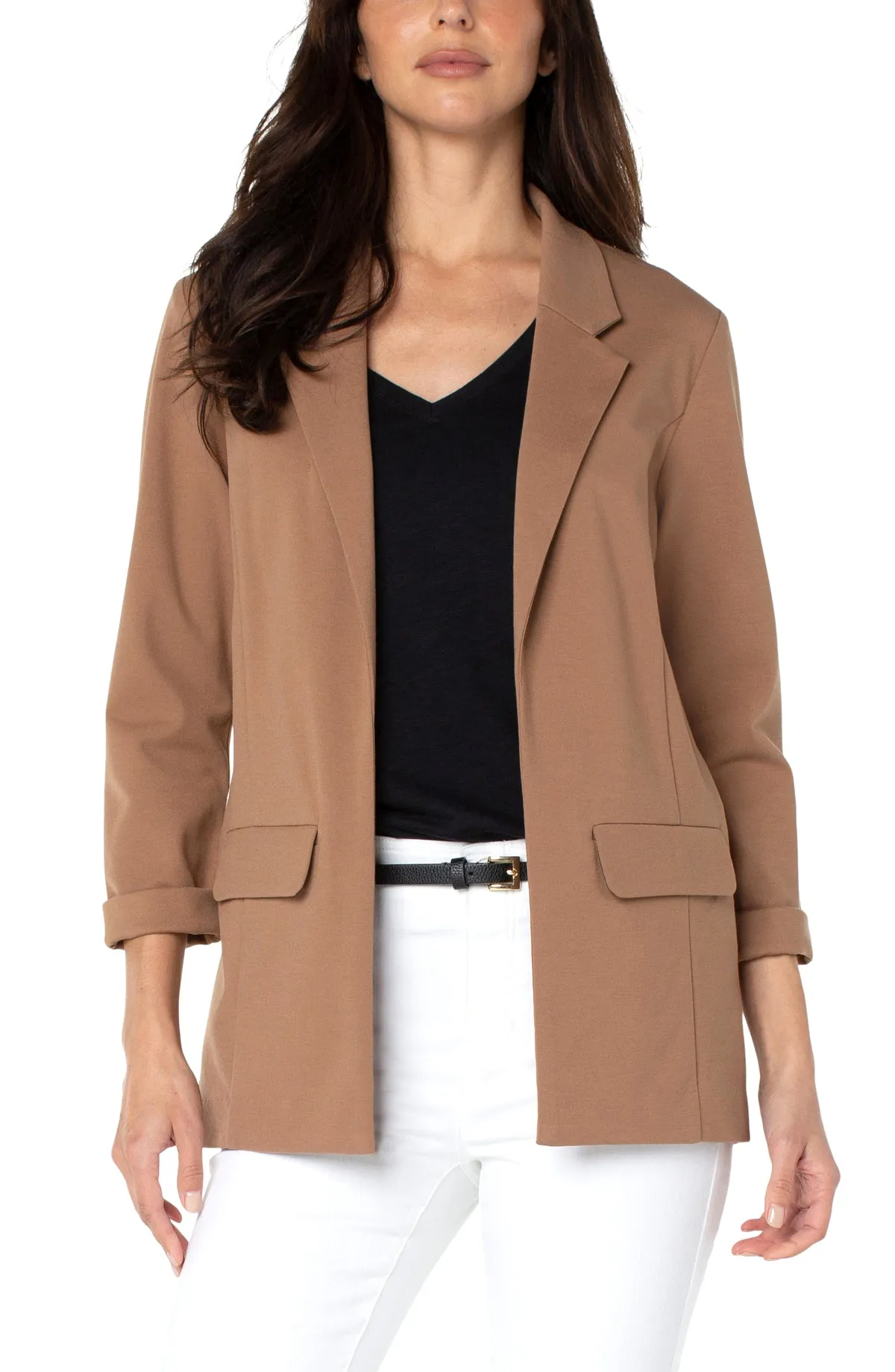 Boyfriend Blazer with Princess Darts - Maple