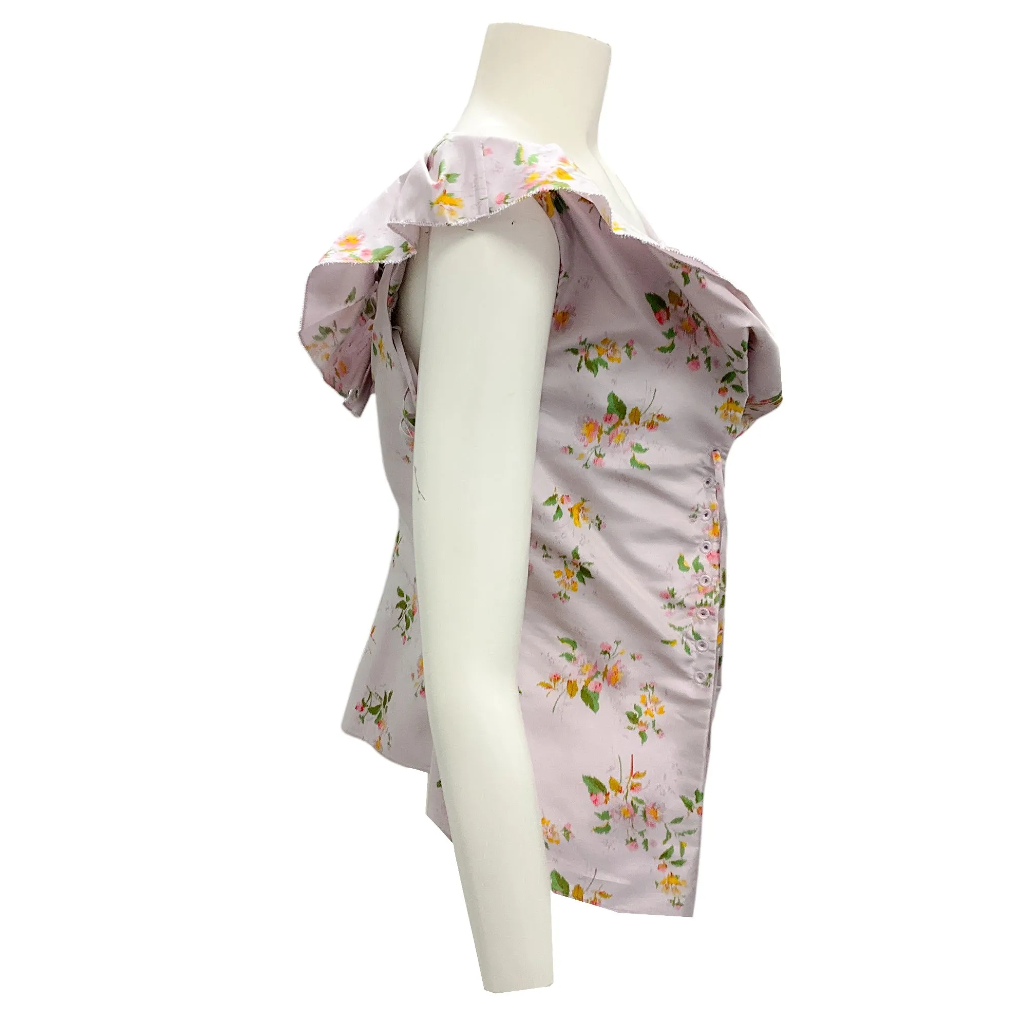 Brock Collection Lilac Multi Tyler Floral Corset Top