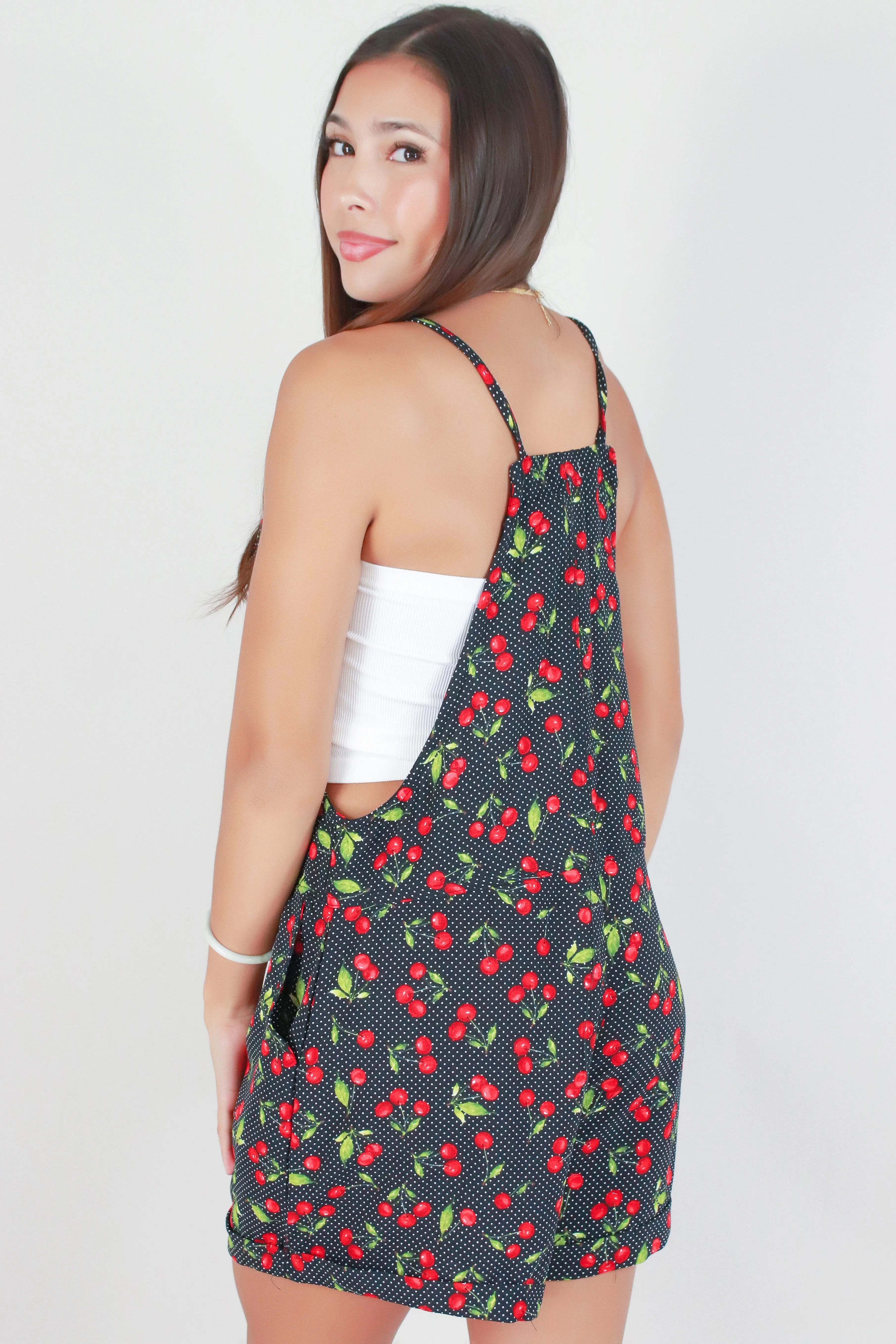 CHERRY ON TOP OVERALLS