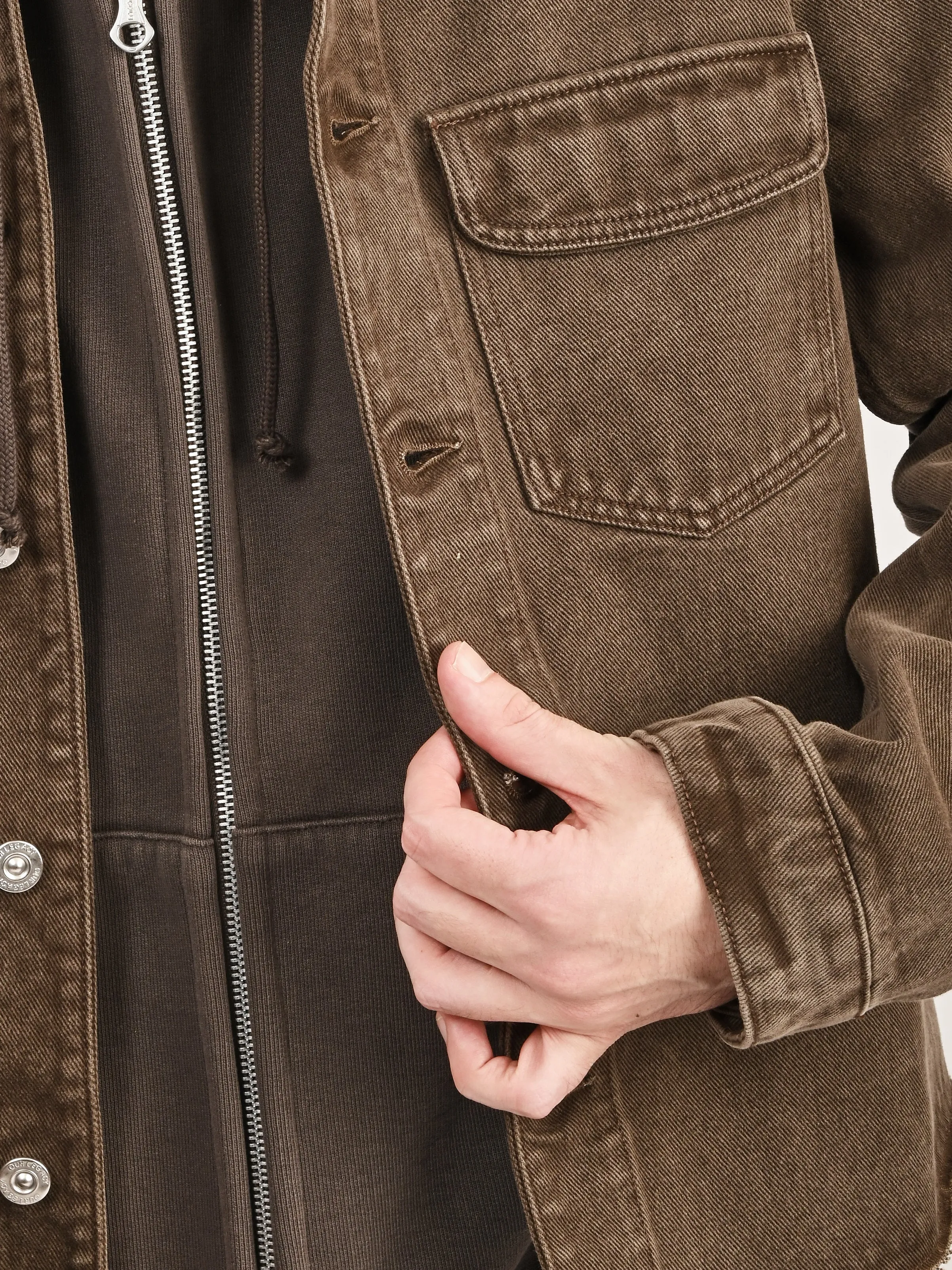 Choco Overdye Cut Rebirth Jacket