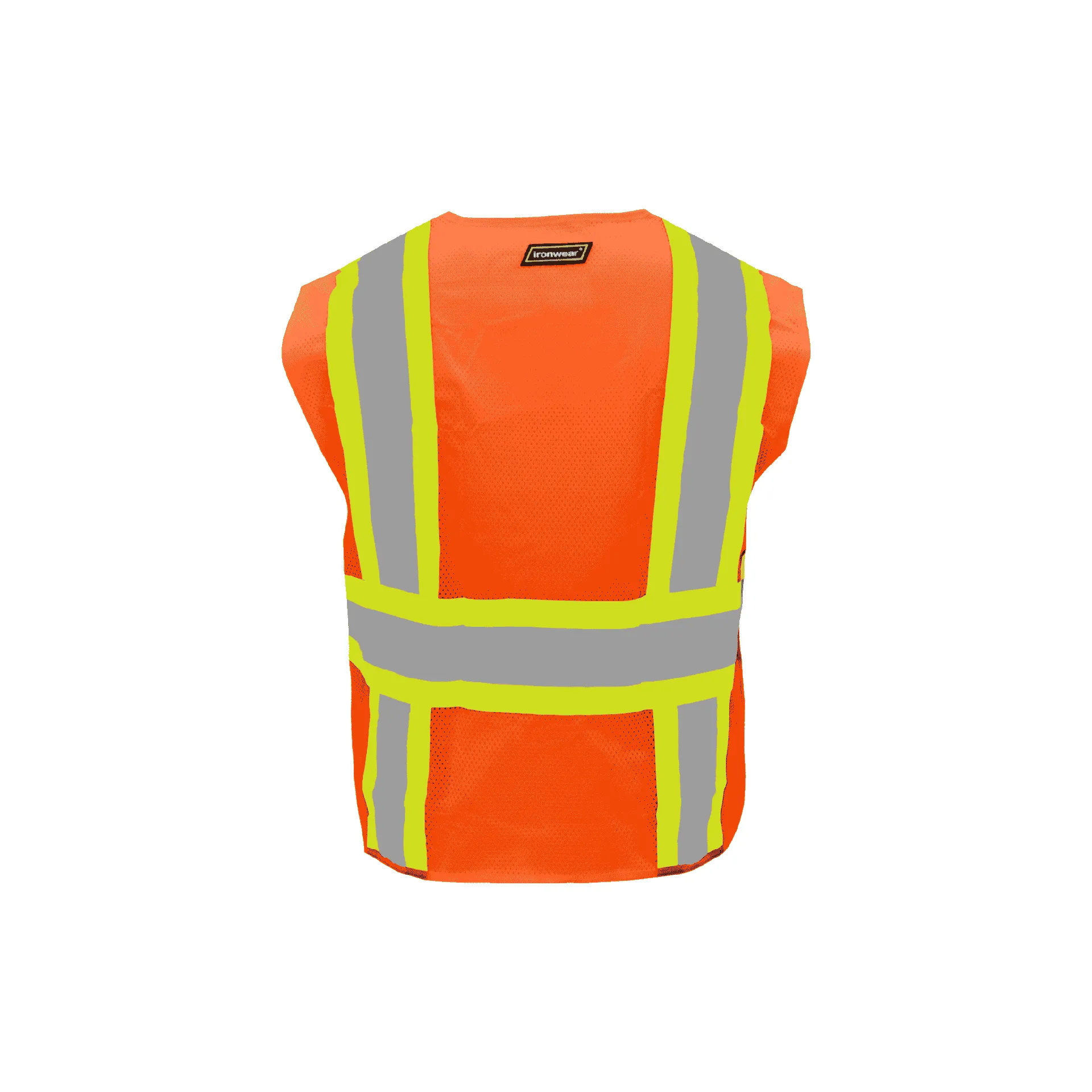 Class 2 FR Orange Breakaway Safety Vest with Radio Clips