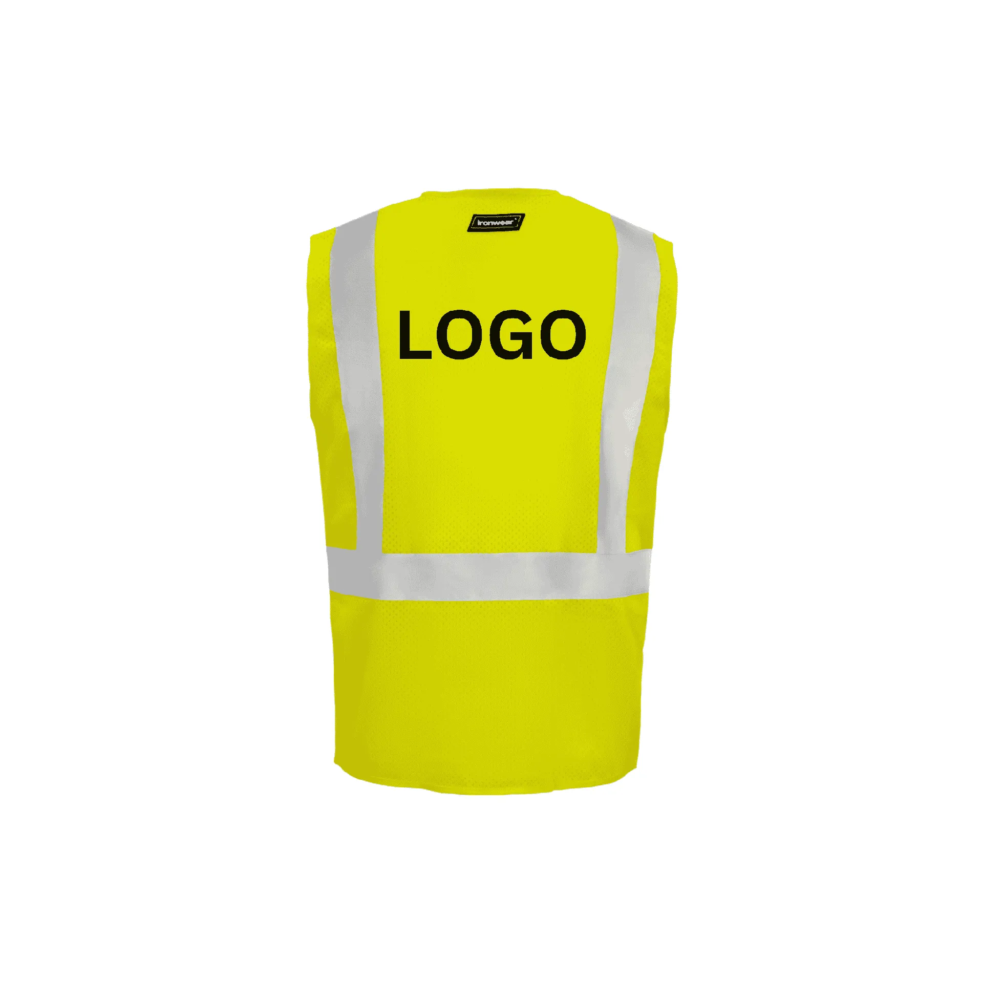 Class 2 Lime Safety Vest with Suspender Pattern Reflective Tape