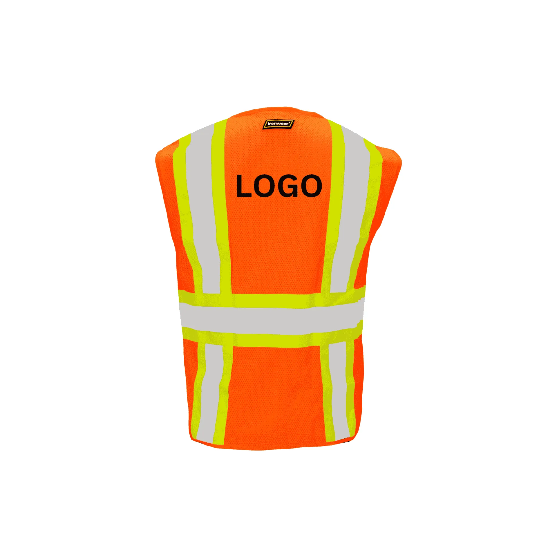 Class 2 Type R FR Safety Vest (Orange) - Zipper Closure
