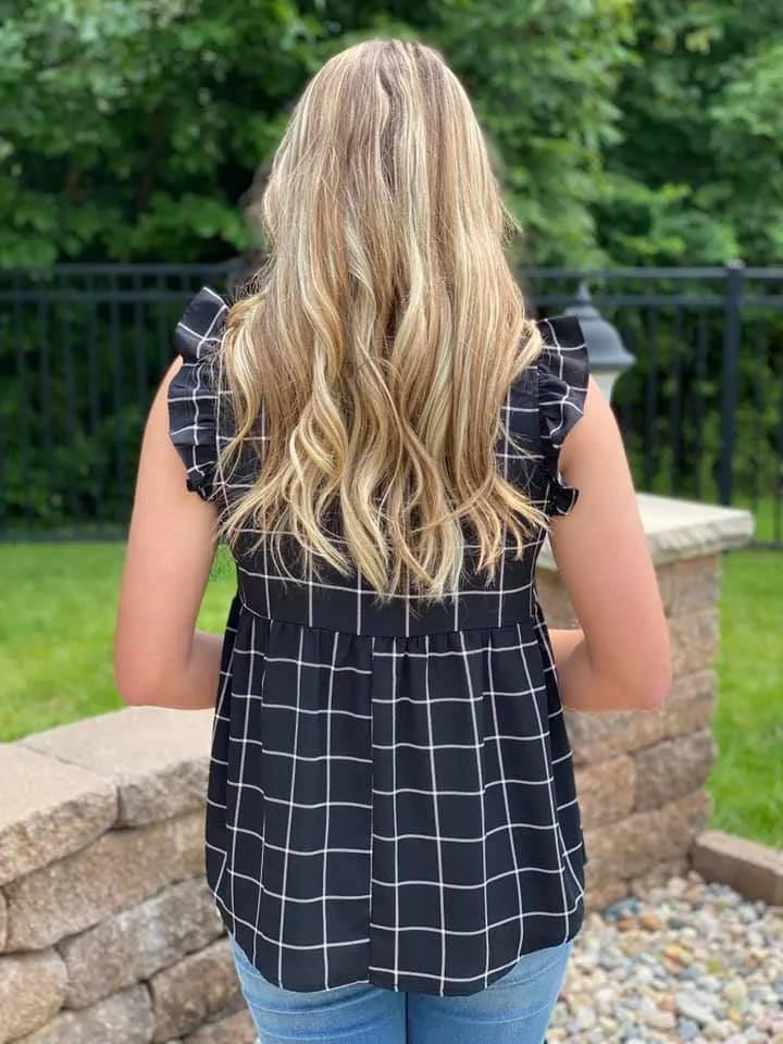 Classy and Sassy Ruffle Sleeve Blouse