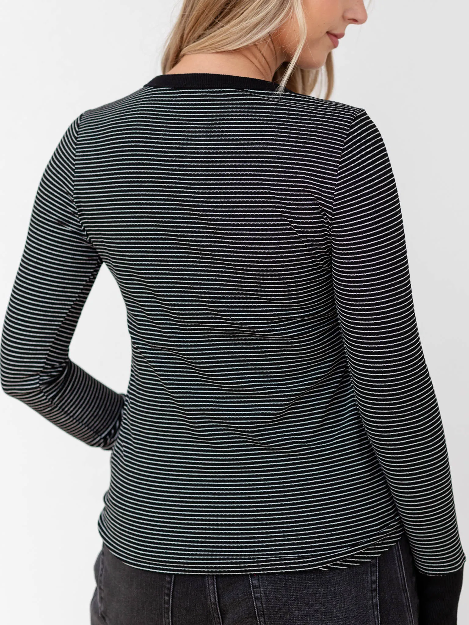 Contrast Henley Top