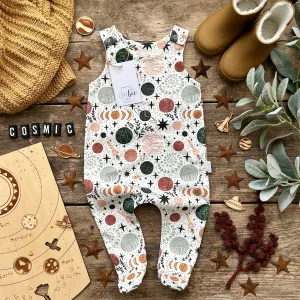 Cosmic Footed Romper | Ready To Post