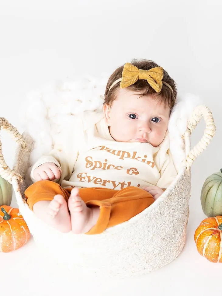 Cotton Baby Joggers | Pumpkin Spice