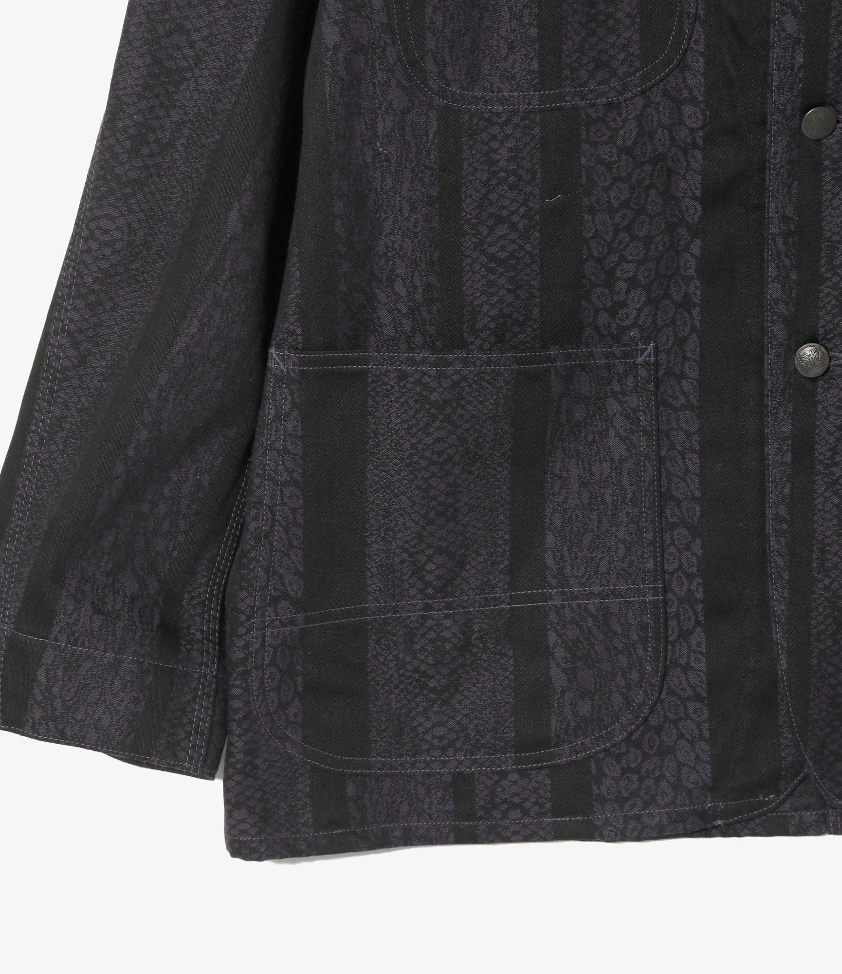 Coverall- 10oz Denim / Python Jacquard