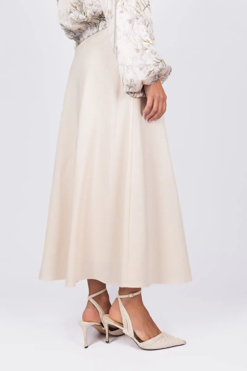 DAKOTA SKIRT (IVORY SOLID)