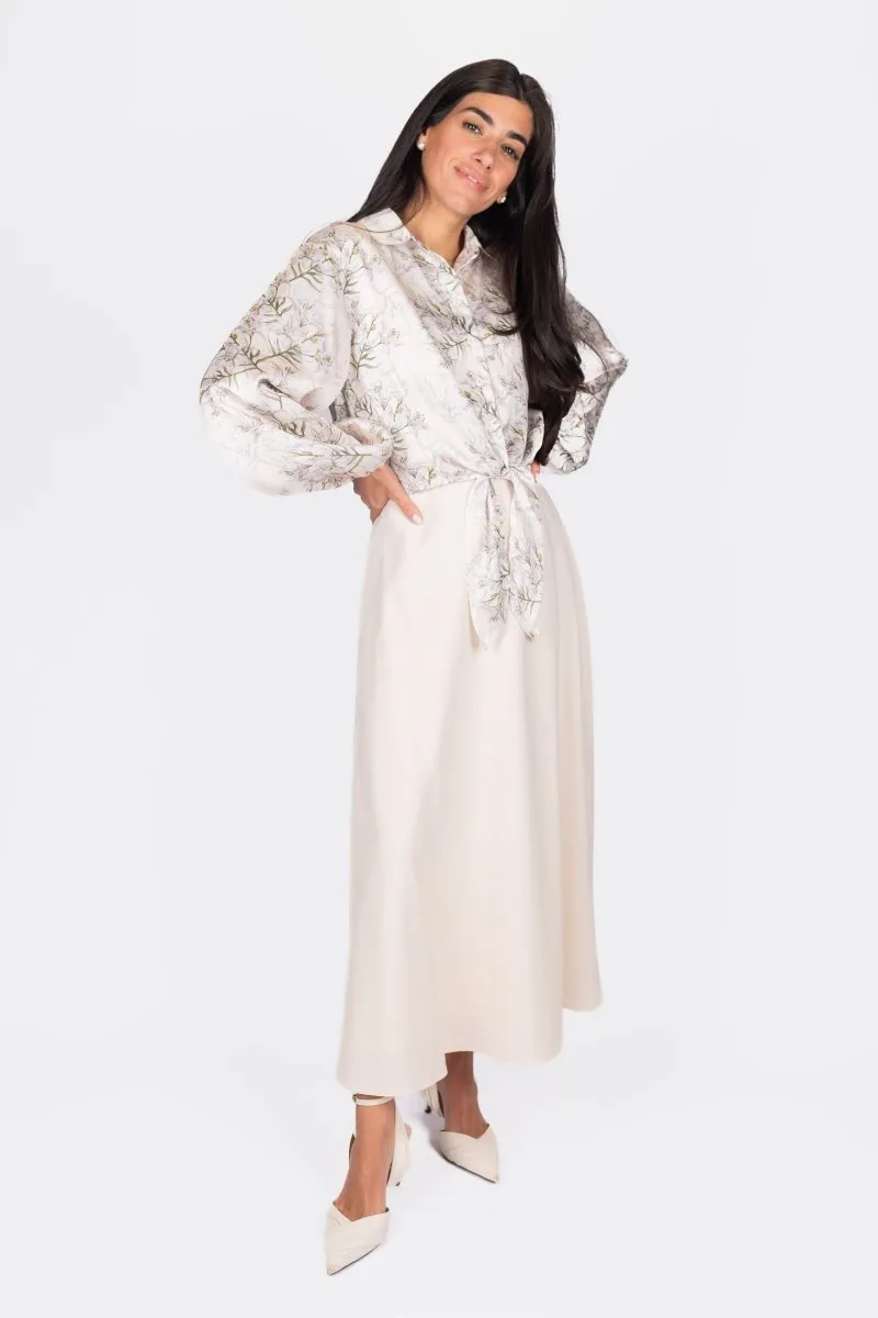 DAKOTA SKIRT (IVORY SOLID)