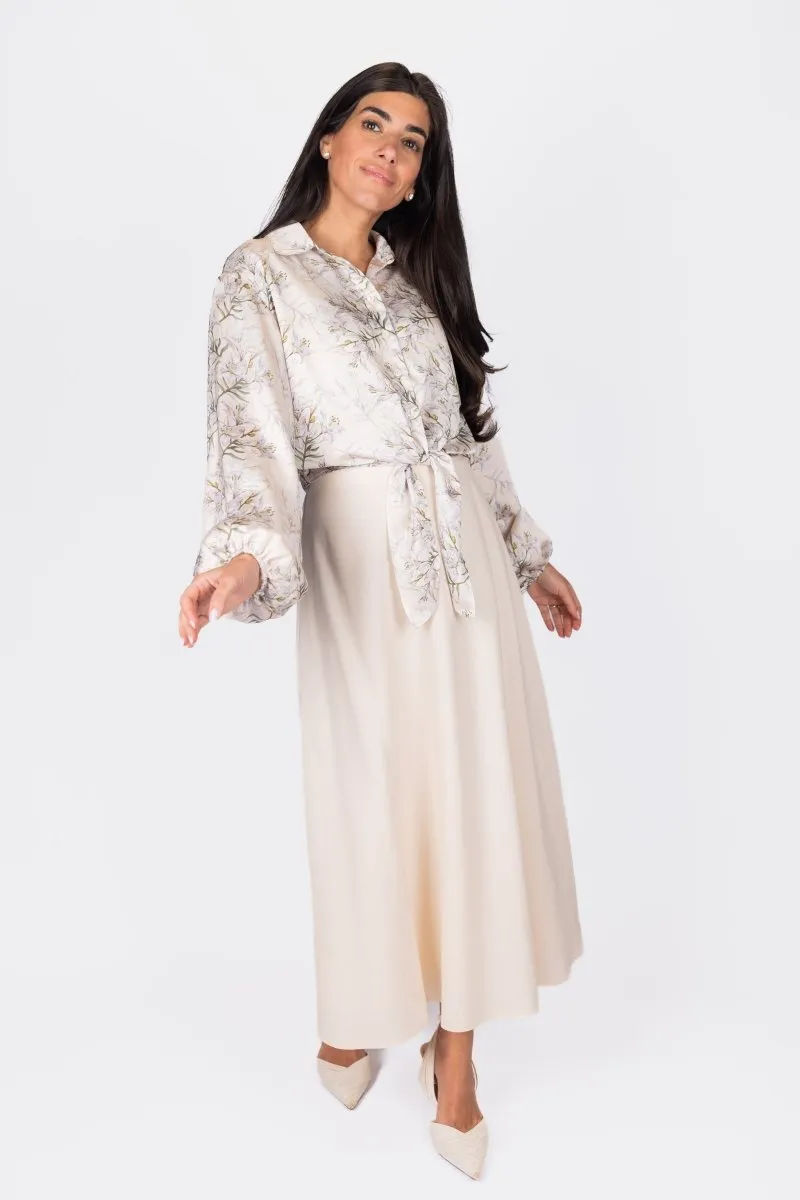 DAKOTA SKIRT (IVORY SOLID)