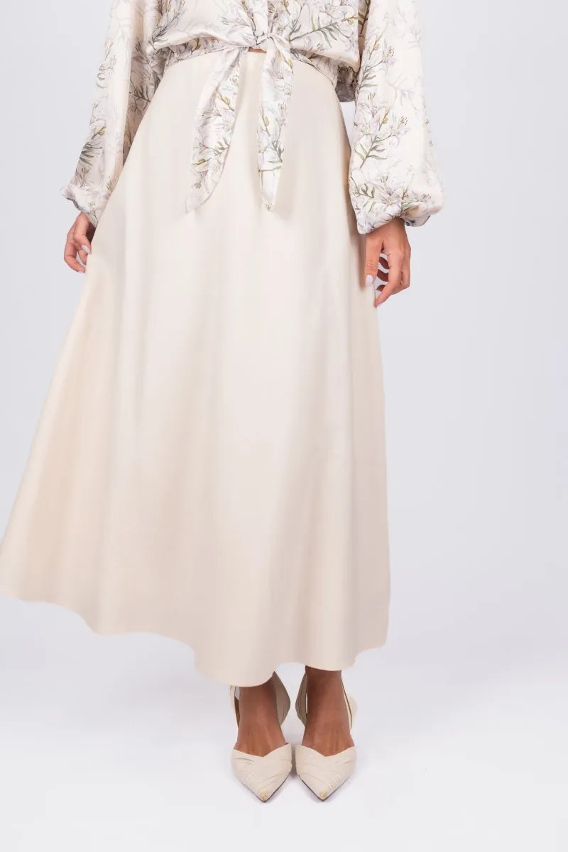 DAKOTA SKIRT (IVORY SOLID)