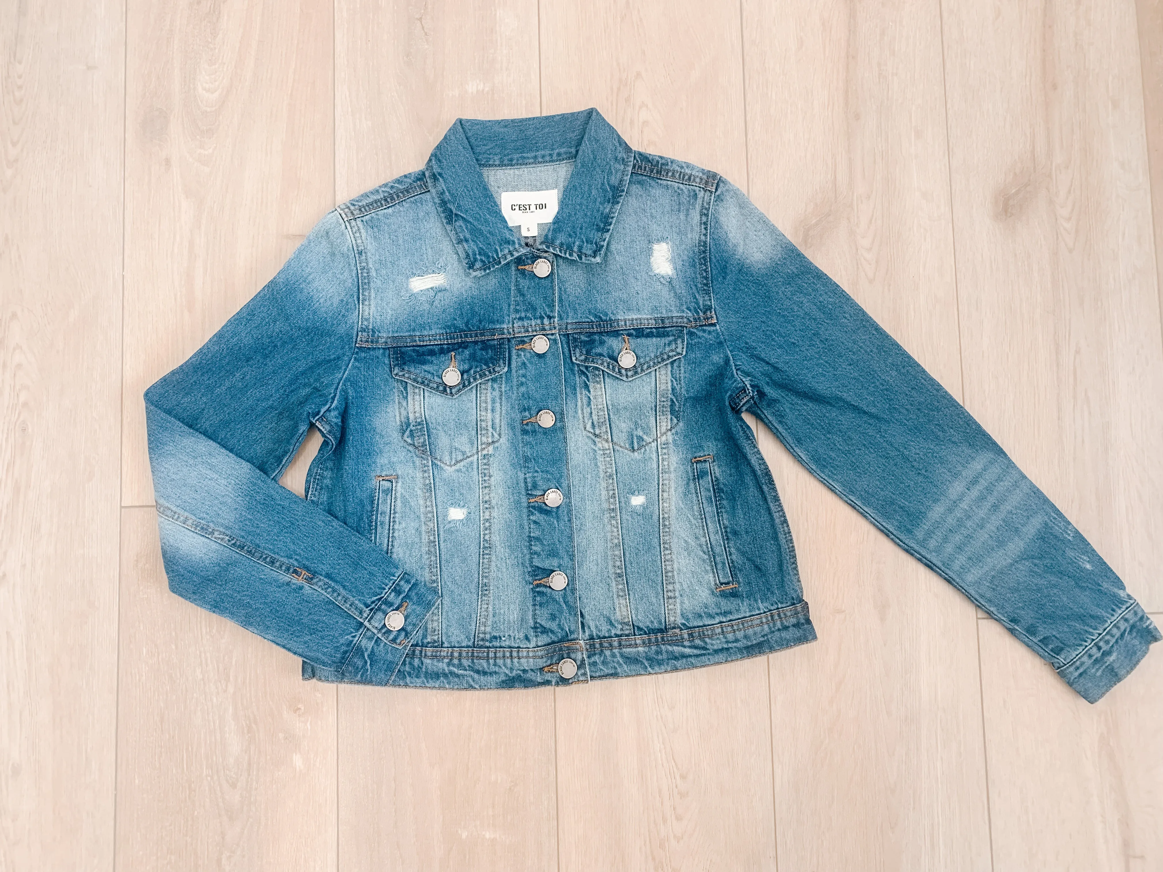 Distressed Denim Jacket