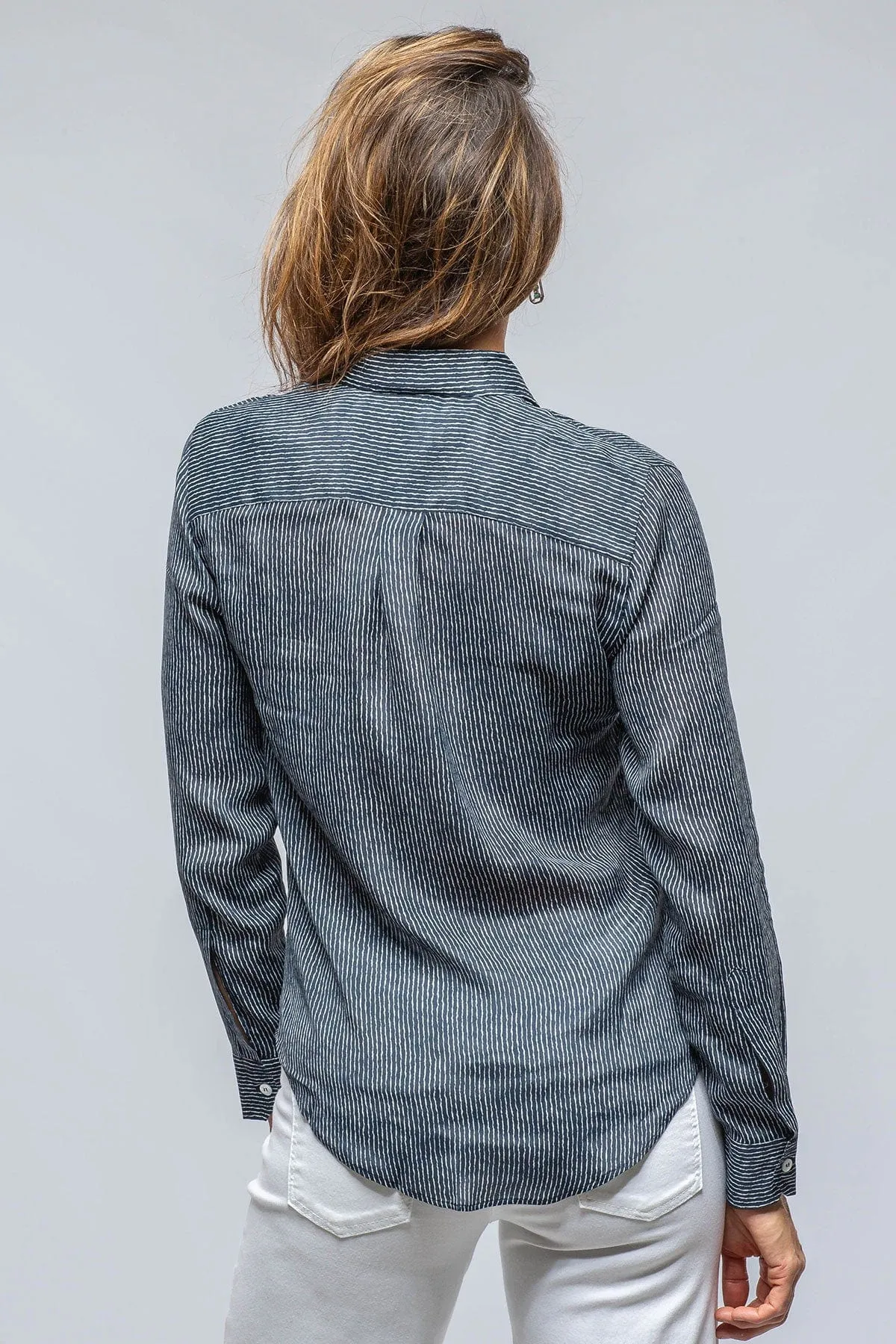Dolce Thin Stripe Silk Blouse