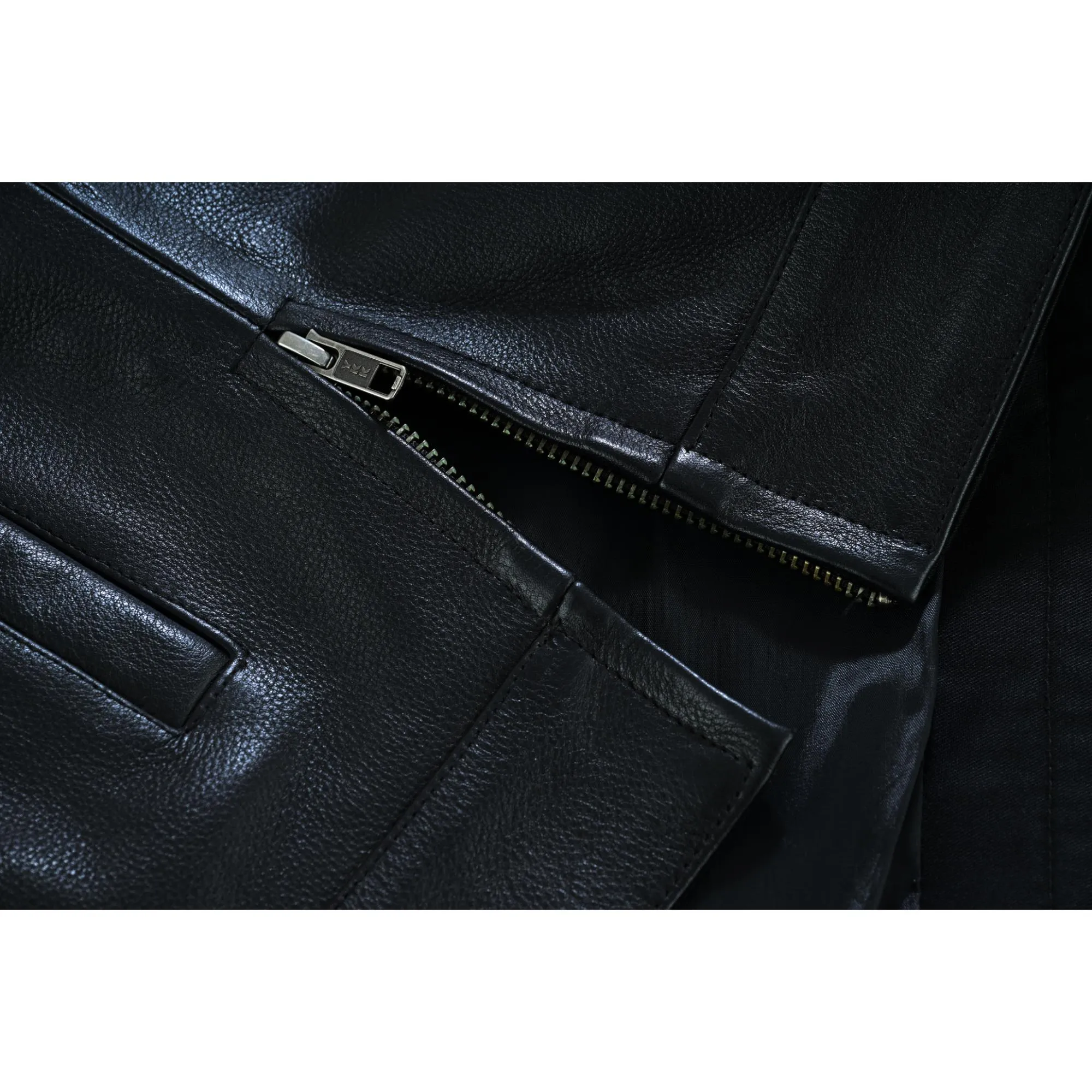 DS Men's Black Leather Motorcycle Vest with Upgraded Style
