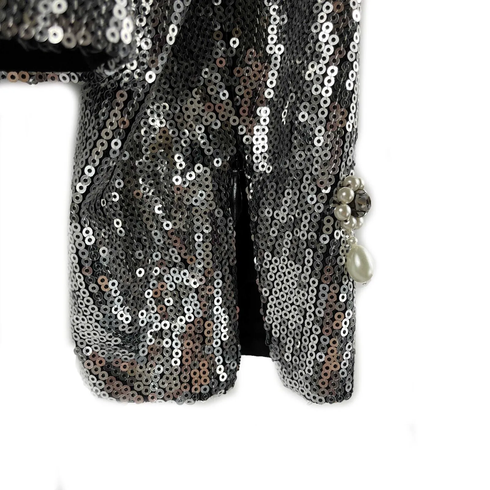 Erdem - New w/ Tags - Tonya Sequin Embellished Long Sleeve - UK 6 US 2 - Top