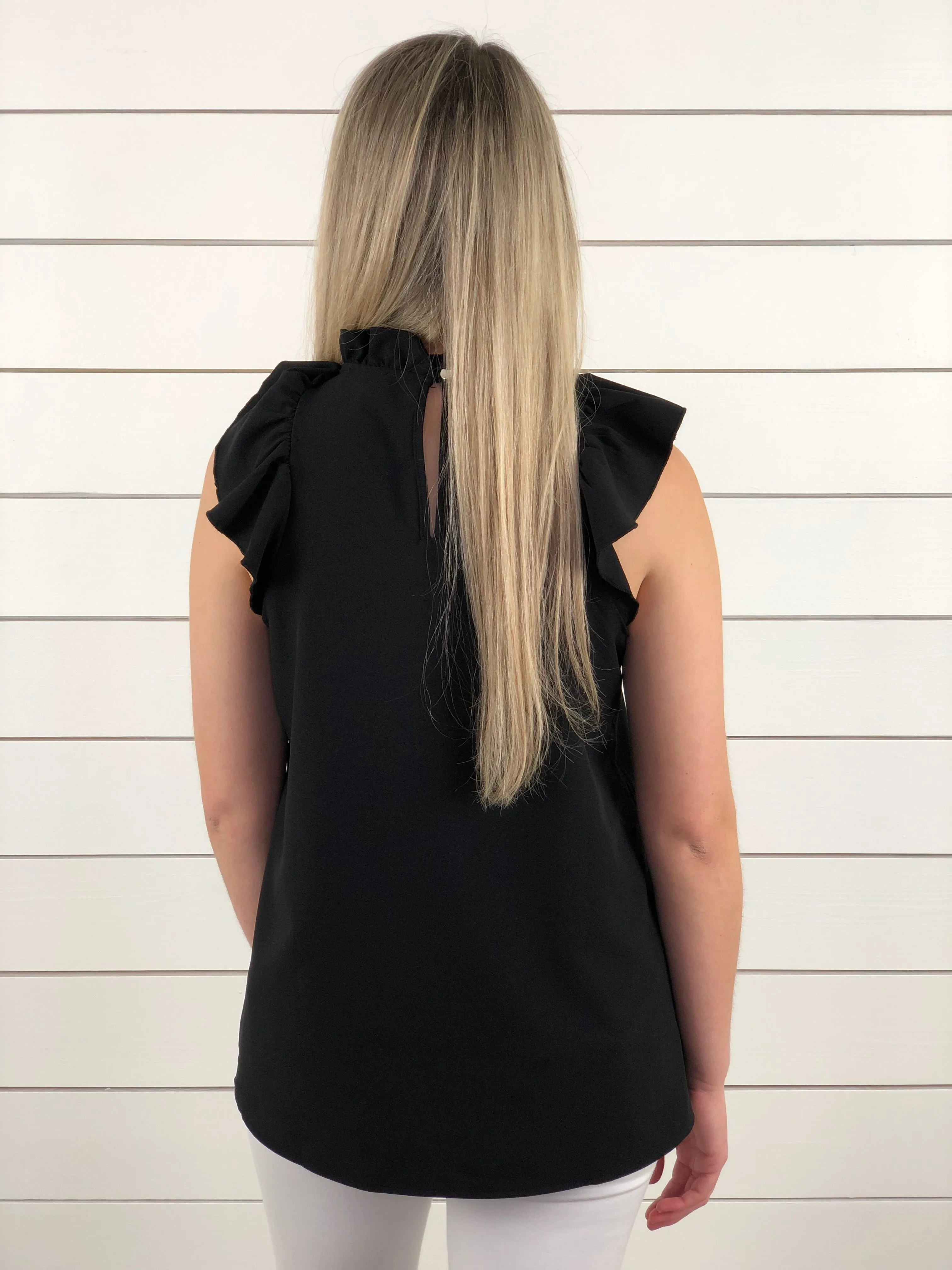 Feeling Fabulous Ruffle Sleeve Top