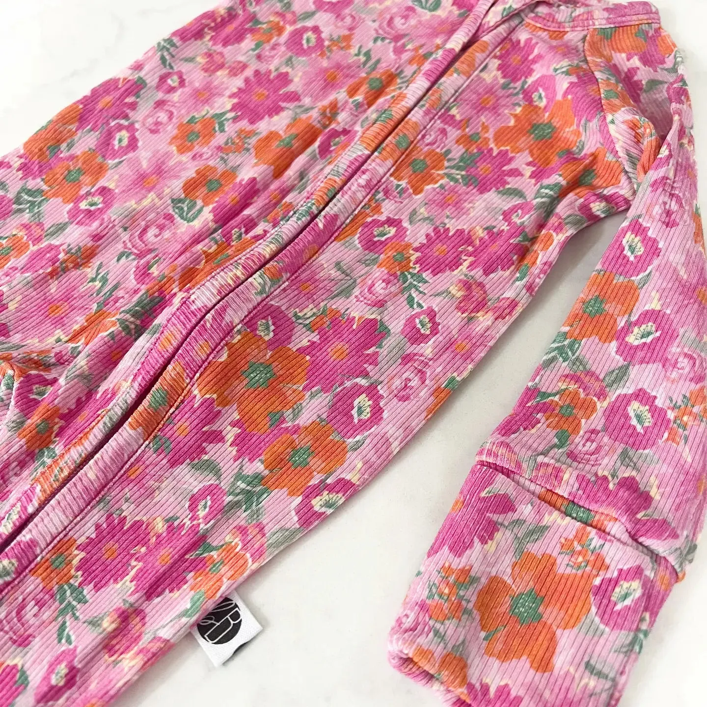 Floral Crush Bamboo Zip Romper
