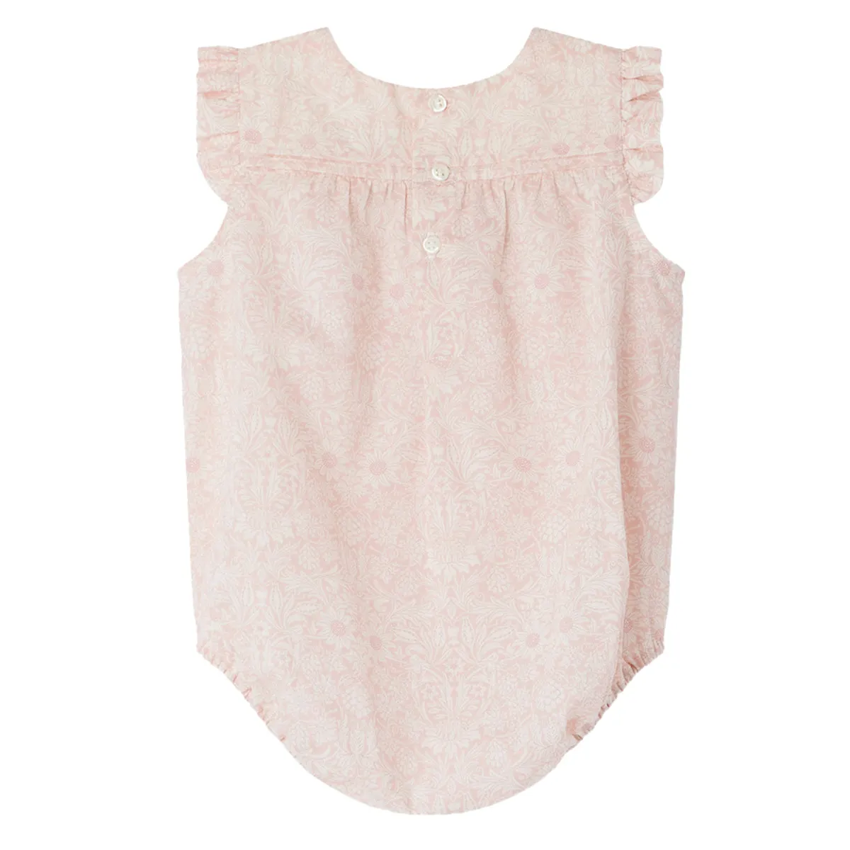 Florentina Pale Pink Floral Romper