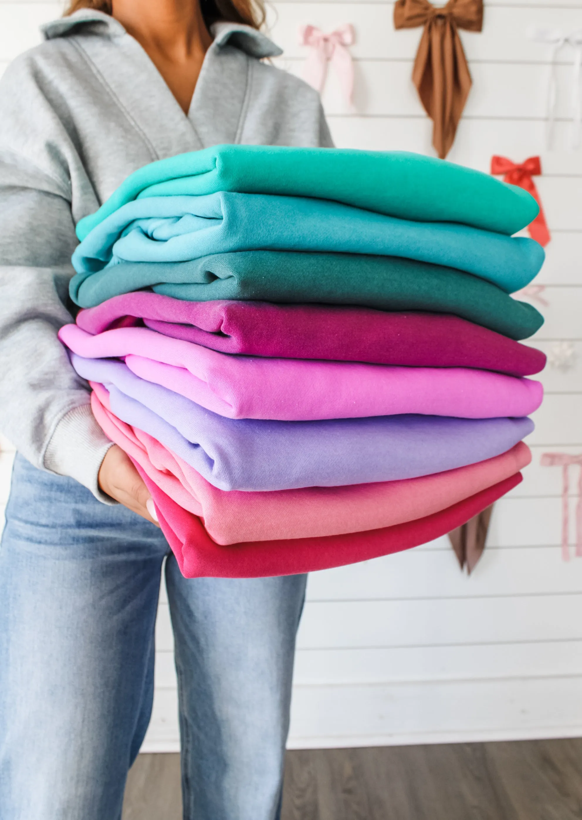 Forever Mine Crewneck Pullover • Deep Pink