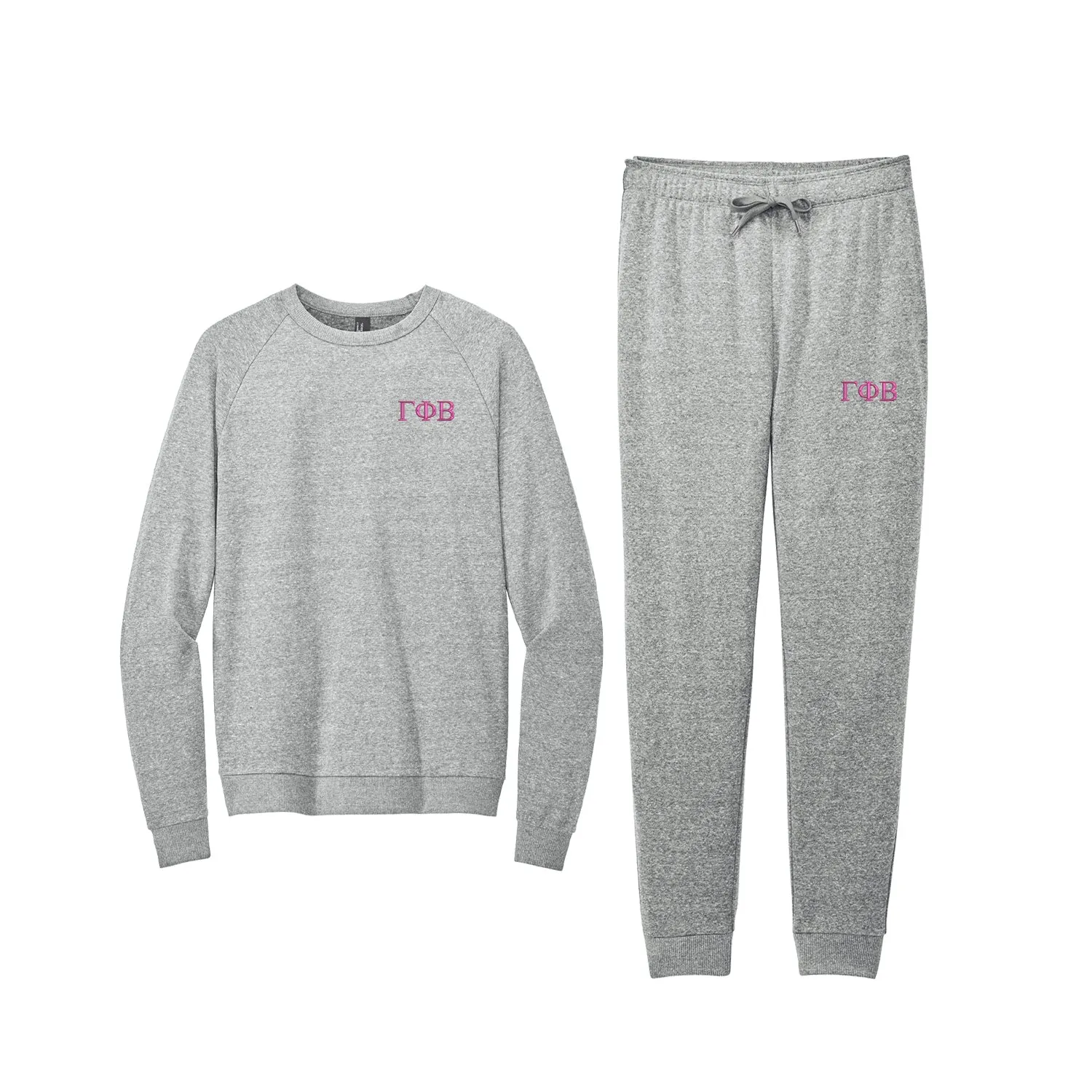 Gamma Phi Beta Tri Fleece Jogger Set