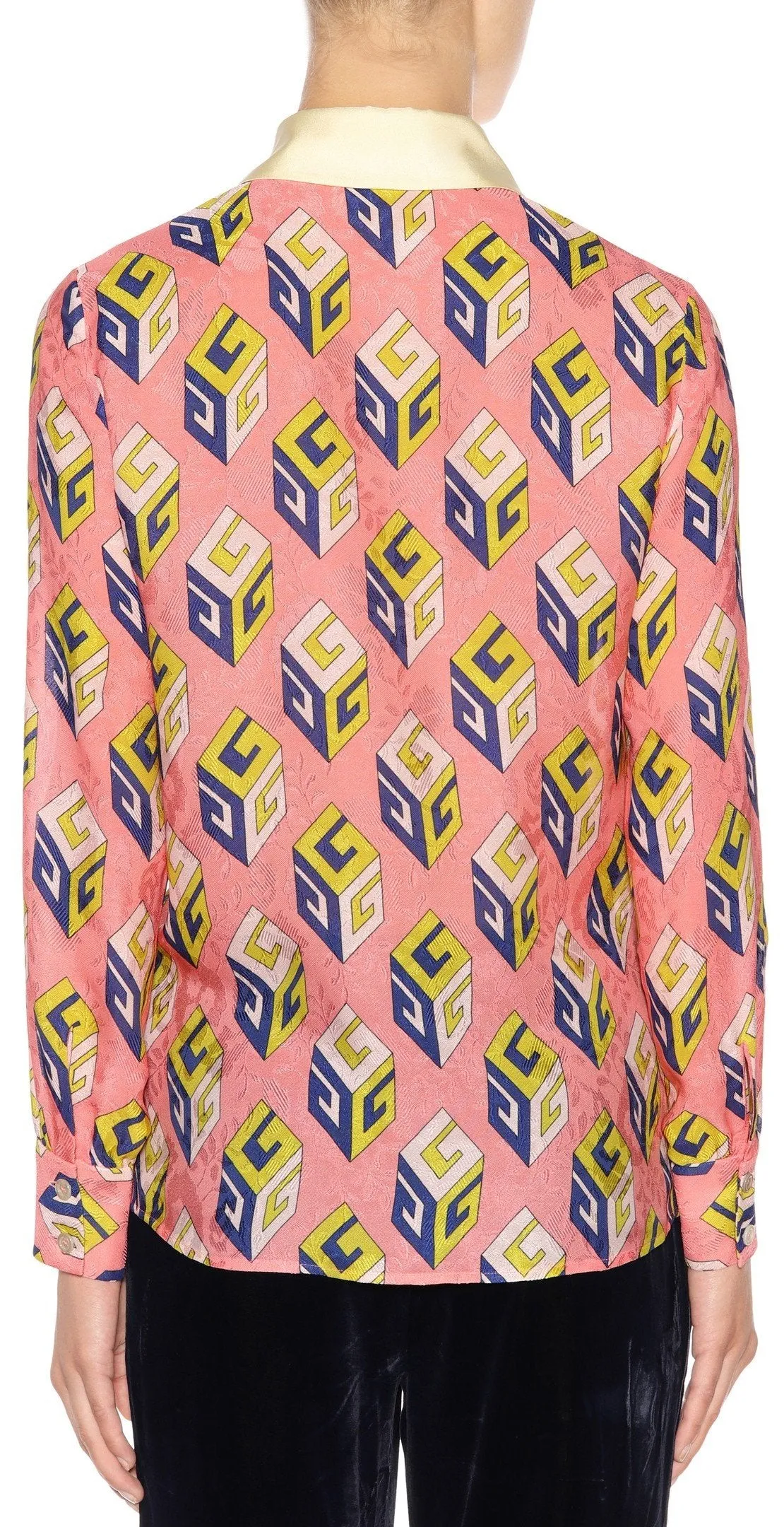 GG Wallpaper Blouse, Pink