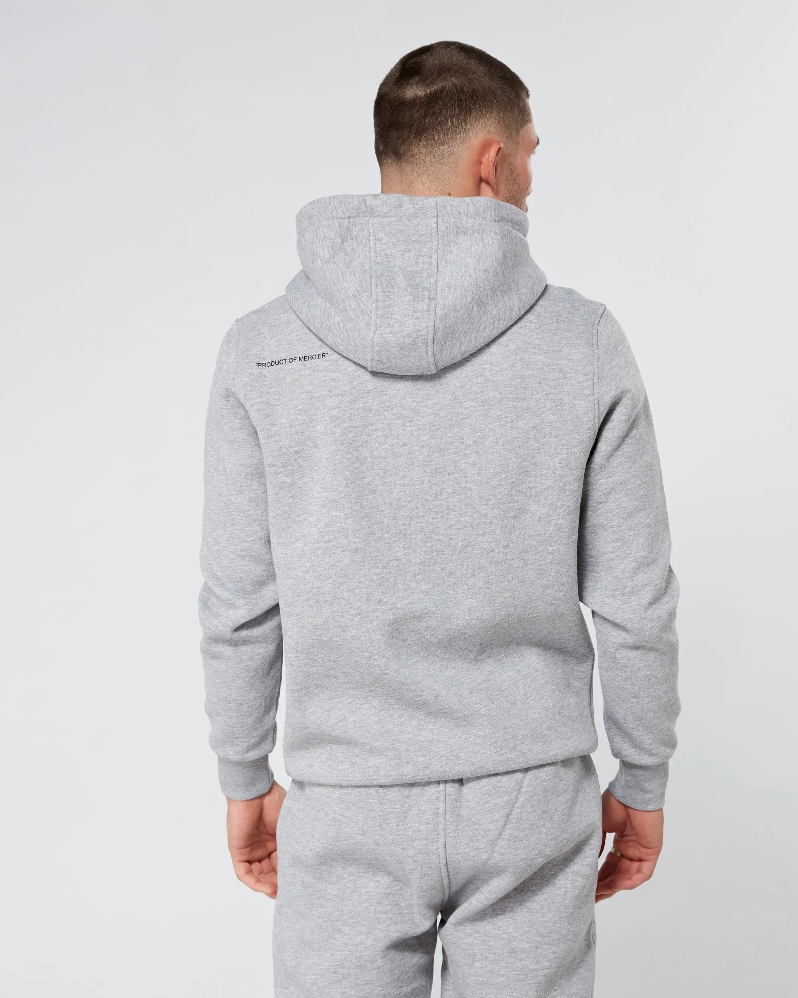 Grey Marl OG Badge Hoodie