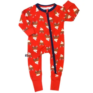Hamish Highland Cow Zip Romper