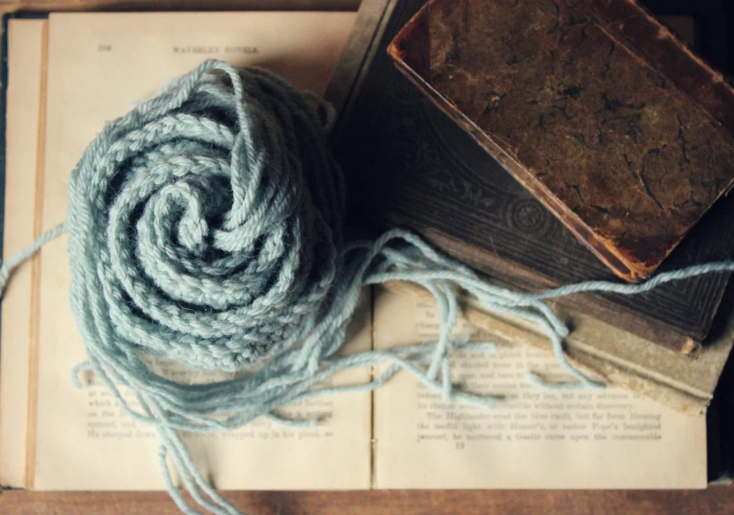 Hand Crocheted Ribbon Scarf. wild & willow Collection. "Distant Rain".