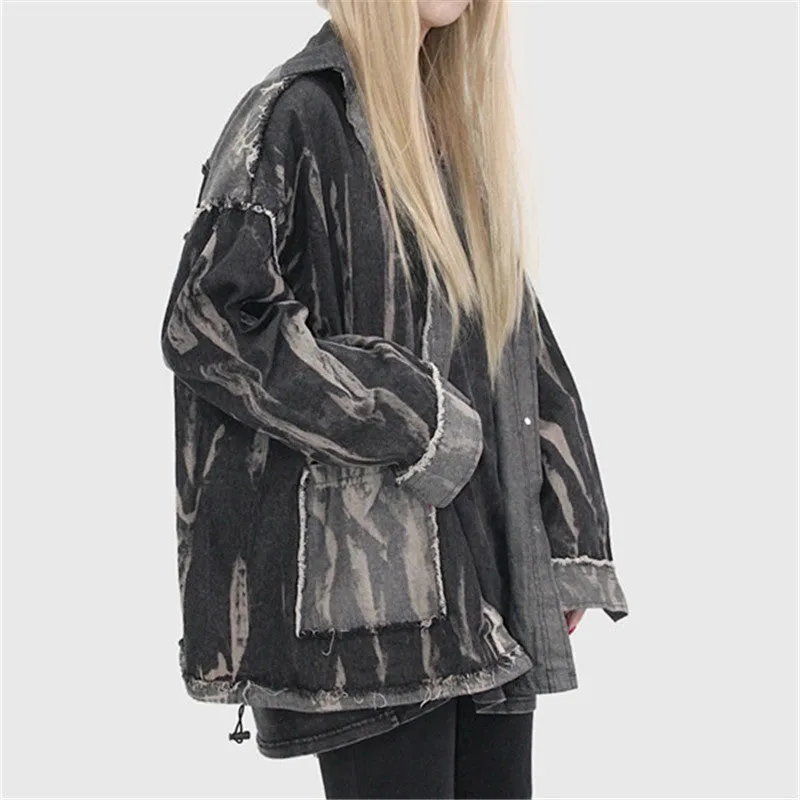 Hand Polished Denim Shirt Jacket ER5835