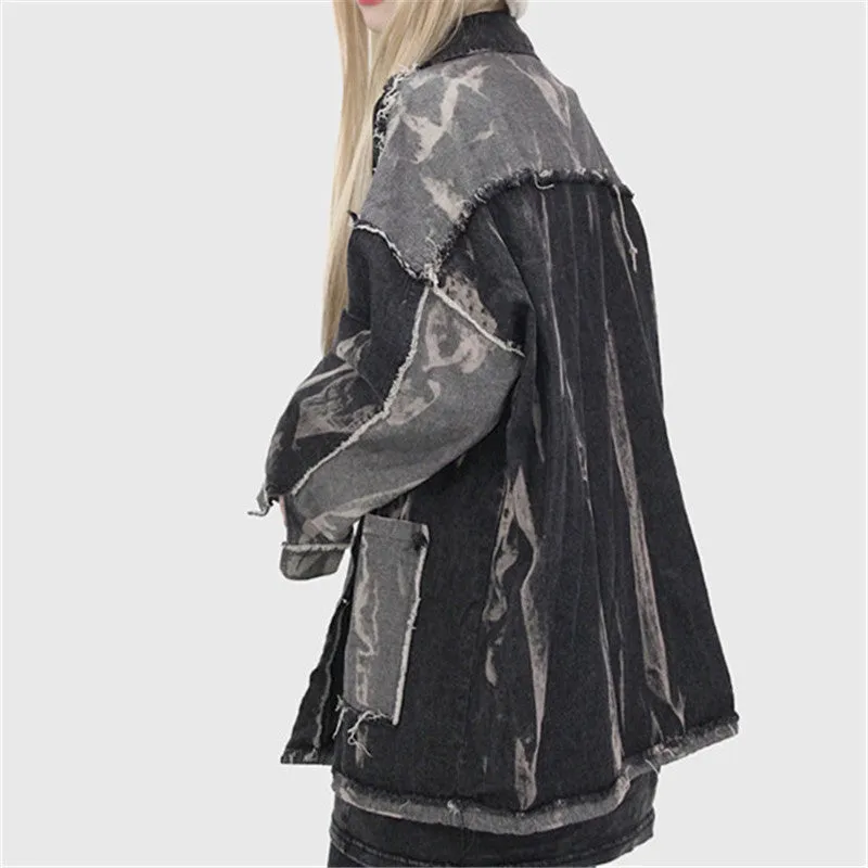 Hand Polished Denim Shirt Jacket ER5835
