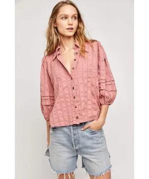 Happy Days Blouse Clay Roses