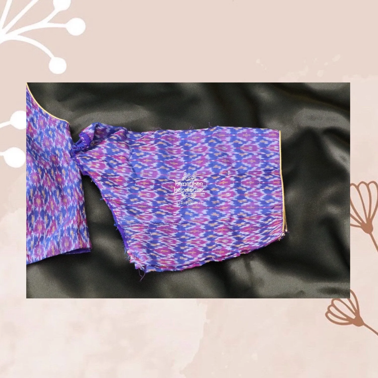 Ikkat Saree blouse | Indian blouse | Indian saree blouse | Silk Saree blouse | Bollywood blouse | Trendy saree Blouse | HoneyBee Handlooms
